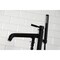 Kingston Brass KS8130DKL Freestanding Tub Faucet with Hand Shower, Matte Black KS8130DKL - alternate 5